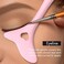 LLWEIMIXW Eyeliner Stencils Wing Tips, Silicone Eyeliner Aid, Marscara Drawing Aid, Lipstick Wearing Aid, Face Cream/Mask Applicator, Easy Makeup Tool, Resusable Silicone Eyeliner Tool, Eyeliner Appli