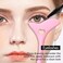 LLWEIMIXW Eyeliner Stencils Wing Tips, Silicone Eyeliner Aid, Marscara Drawing Aid, Lipstick Wearing Aid, Face Cream/Mask Applicator, Easy Makeup Tool, Resusable Silicone Eyeliner Tool, Eyeliner Appli