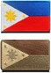 Zcketo 2 PCS Philippines Flag Patches Hook and Loop Fastener Embroidered Tactical Military National Filipino Patch for Attach to Caps,Bags,Backpacks,Vest,Uniforms,Team Clothes,Tactical Etc.