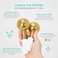 Mon&eacute;tBeauty Metal Ice Globes for Facials (Gold