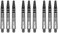 RED DRAGON Nitrotech Short Stems - 3 sets per pack (9 Stems in total