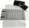 SCIKHEFT Portable Jewelry Roll Untangled Secure Necklace Travel Storage Bag Displays Holder 16 Chain (Black and Gray