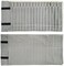 SCIKHEFT Portable Jewelry Roll Untangled Secure Necklace Travel Storage Bag Displays Holder 16 Chain (Black and Gray