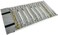 SCIKHEFT Portable Jewelry Roll Untangled Secure Necklace Travel Storage Bag Displays Holder 16 Chain (Black and Gray