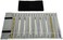 SCIKHEFT Portable Jewelry Roll Untangled Secure Necklace Travel Storage Bag Displays Holder 16 Chain (Black and Gray