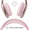 iJoy Ultra Wireless Headphones with Microphone- Rechargeable Over Ear Wireless Bluetooth Headphones with 10Hr Playtime, SD Slot, Backup Wire- Soft Cushion Wireless Headset with Mic (Pink