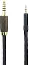 NewFantasia 4.4mm Balanced Male 6N OCC Copper Silver Plated Cord 4.4mm Balanced Cable Compatible with Sennheiser HD598 HD598 SE, HD560s HD598 Cs, HD598 SR, HD599 HD620S Headphone Walnut Wood Shell