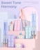 Four Candies Pastel Mechanical Pencil Set - 6PCS 0.5 mm0.7mm Pencils with 360PCS HB2 Lead Refills, 3PCS Erasers and 9PCS Eraser Refills, Cute School Supplies Stuff for Student Writing Drawing