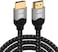 كابل TechDuck 8K HDMI 2.1 بطول 10 أقدام، يدعم دقة 8K بمعدل 60 هرتز و4K بمعدل 120 هرتز و144 هرتز، بسرعة نقل بيانات 48 جيجابت في الثانية، كابل HDMI عالي الجودة ومتين مضفر، مقاس 28AWG، معتمد.