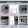WeHere 32 Key Lock Box with Dual Lock, CombinationKey Unlock, Cabinet Wall Mount, Holder Storage for Store, Office, Company, House, App Directory ERP