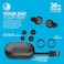 JLab JBuds Air Pro True Wireless Earbuds, Black, Bluetooth Multipoint, Auto PlayPause, Dual Connect, IP55 SweatDust Resistance, Be Aware Audio for Safety, Custom 3 EQ Sound Settings