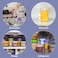WeeSprout Glass Baby Food Storage Jars w/Lids (8 oz, 8 Pack SetSnack, Puree, Reusable Small Containers, Breast Milk, Fridge or Freezer, MicrowaveDishwasher Safe, Essential Must Have for Infants