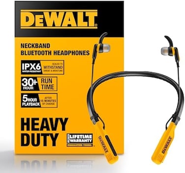 Dewalt Wireless Jobsite Pro Bluetooth Neckband Earphones