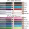 evpct 6Pcs Blue Colored Glitter Eyeliner Pencils Set delineadores de colores para ojos ojos contra el agua Dark Light Blue Green Purple Red Pink Metallic Colorful Liquid Eye Liner Set Women Waterproof