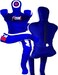 Stylso Wrestling Dummy Grappling Dummies - BJJ Dummy MMA Judo Karate Training jiu Jitsu Dummy Un-Filled - Sitting - Size: 5ft / 60 inches (Black - Blue - Red - Yellow