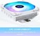 مبرد وحدة المعالجة المركزية Thermalright AXP120-X67 أبيض بإضاءة ARGB، منخفض الارتفاع، مزود بمروحة TL-C12015W-S PWM هادئة مقاس 120 مم، و6 أنابيب حرارية، وارتفاع 67 مم، متوافق مع معالجات AMD AM4/Intel L