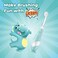 Papablic Toddler Sonic Electric Toothbrush Kids for Ages 1-3 Years, Baby Electric Toothbrush with Cute Dino Cover and Smart LED Timer, 4 Brush Heads (Debby