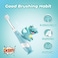 Papablic Toddler Sonic Electric Toothbrush Kids for Ages 1-3 Years, Baby Electric Toothbrush with Cute Dino Cover and Smart LED Timer, 4 Brush Heads (Debby