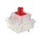 توزيع غرانفيلا - عبوة من 10 مفاتيح Cherry MX Silent RGB Red - مفاتيح خطية شفافة مثبتة على لوحة المفاتيح بقوة 45 غرامًا للوحة المفاتيح الميكانيكية