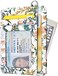 Slim Front Pocket Wallet RFID ID Card Holder Cute Small Wallet with Keychian for Women
