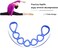 BetterJonny 7 Ring Stretch Resistance Exercise Band, Workout Bands Yoga Stretching，Foot, Leg and Arm Exerciser for Home or Fitness Center Workout Walking Exercise