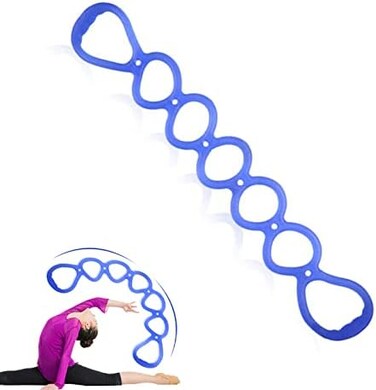 BetterJonny 7 Ring Stretch Resistance Exercise Band, Workout Bands Yoga Stretching，Foot, Leg and Arm Exerciser for Home or Fitness Center Workout Walking Exercise