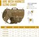 OneTigris No Pull Tactical Dog Harness for Medium Dog, Aire Mesh Dog Vest Harness, Breathable Military Dog Molle Vests with Handles, Service Dog Vest for Walking Hiking Training (L, Brown