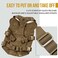 OneTigris No Pull Tactical Dog Harness for Medium Dog, Aire Mesh Dog Vest Harness, Breathable Military Dog Molle Vests with Handles, Service Dog Vest for Walking Hiking Training (L, Brown