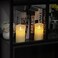 Antizer Battery Operated Flameless Candles, Ivory Real Wax Pillar LED Candles with 10 Key Remote Control and 24 Hour Timer (Pack of 2-8.5cm x 6.24cm