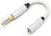 Sanpyl 4.4mm Male to 3.5mm Female Headphone Adapter, Silver Plated 4.4mm Balanced to 3.5mm Stereo Adapter Cable Headphone Jack Converter Cord for NW‑ZX300A NW‑WM1