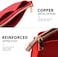 OPPOSHE Purse Organizer Insert for Handbags, Softened Felt Bag Insert Organizer for Tote, Compatible with LV, Coach, MK, Kate Spade, Goyard, Longchamp (Red, Large