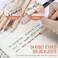 Buqoo Gel Pens Set, 5 Pack Retractable Gel Ink Pens 0.5mm Fine Points Pens Various Styles of Gel Pens with 1 Highlighter for Drawing Writing Planner School Supplies (Brownish Red Color