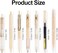 Buqoo Gel Pens Set, 5 Pack Retractable Gel Ink Pens 0.5mm Fine Points Pens Various Styles of Gel Pens with 1 Highlighter for Drawing Writing Planner School Supplies (Brownish Red Color