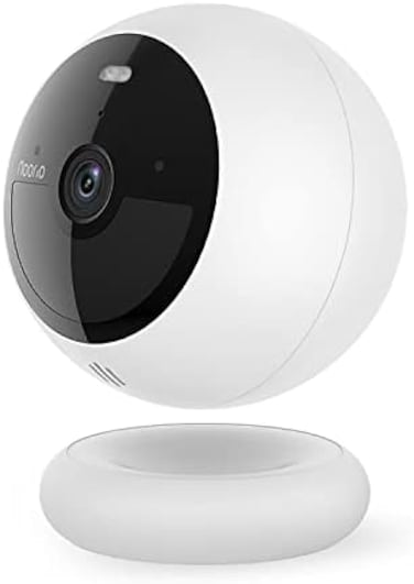 Noorio B200 Wireless Security Camera with 1080P and 8GB Local Storage, Wireless Home Security Camera Battery Powered, Color Night Vision with Spotlight, Work with Alexa, Set up in Minutes