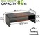 TEAMIX 2 Tiers Desktop Monitor Stand Riser 20 Inch Printer Stand with Storage Small TV Riser Laptop Wooden Desk Organizer Shelf Bookshelf Maple (BlackBrown, 2 Tiers
