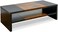 TEAMIX 2 Tiers Desktop Monitor Stand Riser 20 Inch Printer Stand with Storage Small TV Riser Laptop Wooden Desk Organizer Shelf Bookshelf Maple (BlackBrown, 2 Tiers