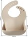 PandaEar Silicone Baby Bib for Girls BoysAdjustable Waterproof Eating BibsBPA Free Soft Durable Silicone Bibs for BabiesToddlers with Large Pocket Food Catcher