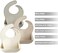 PandaEar Silicone Baby Bib for Girls BoysAdjustable Waterproof Eating BibsBPA Free Soft Durable Silicone Bibs for BabiesToddlers with Large Pocket Food Catcher