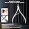 Andrea Manicure Set Professional Set Nail Clippers Pedicure Kit-30 Pieces Stainless Steel Manicure Kit,Grooming Kit Nail Care Tools with Luxurious Travel Case Silver