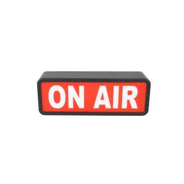 لافتة LED مضيئة مكتوب عليها "OKEDEN ON AIR"، ديكور جداري أنيق، مثالية لمدوني الفيديو، ونجوم يوتيوب، والاستوديوهات المنزلية، أو لمجرد إضافة لمسة مميزة. مزودة بمفتاح تشغيل/إيقاف سهل الاستخدام، وتعمل ببط