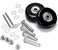 F-ber Suitcase Luggage Wheels Replacement Kit OD60mm Wheels ABEC 608zz Skate Inline Outdoor Skate Replacement Wheels Multiple Sizes, Set of (2Wheels (OD:60 W:18 ID:6 Axles: 3035