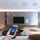 Herdio 6.5'' Bluetooth in Wall in Ceiling Speakers 600W 2-Way Flush Mount Speakers System with Wall Amplifier Receiver for Home Theater Office Bathroom(2Pairs, Paintable-Grille