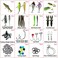 UperUper Fishing Lures Kit Set, Baits Tackle Including Crankbaits, Topwater Lures, Spinnerbaits, Worms, Jigs, Hooks, Tackle Box and More Fishing Gear Lures for Bass Trout