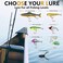 UperUper Fishing Lures Kit Set, Baits Tackle Including Crankbaits, Topwater Lures, Spinnerbaits, Worms, Jigs, Hooks, Tackle Box and More Fishing Gear Lures for Bass Trout