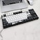 JSJT Ink Lotus Keycaps OEM Profile Japanese Keycaps 140 Keys PBT Dye Sublimation Custom Keycaps Suitable for GK61/64/68/84/87/96/98 Cherry MX Switches ANSI/ISO Layout Mechanical Keyboards