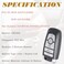 SUPALAND Remote Key Fob Replacement Fits for Ford F150/F-150 F250/F-250 F350 F450 2017 2018 2019 2020 2021 2024 Bronco Smart Proximity Keyless Entry Remote Start Control 164-R8166 5929503 M3N-A2C93142