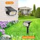 LANSOW Solar Spot Lights Outdoor, [8 Pack/57 LED] 2-in-1 Solar Landscape Spotlights, 3 Modes IP65 Waterproof Dusk to Dawn Solar Powered Flood Wall Lights for Outside Yard Garden Pathway(Warm White