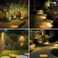 LANSOW Solar Spot Lights Outdoor, [8 Pack/57 LED] 2-in-1 Solar Landscape Spotlights, 3 Modes IP65 Waterproof Dusk to Dawn Solar Powered Flood Wall Lights for Outside Yard Garden Pathway(Warm White