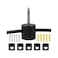 RTNLIT Swag Hook for Chandelier Ceiling Lights Cable, Lamp Hook for Fabric Electrical Cord Cable Hanging Pendant Lighting Fixtures(Black, Pack of 5