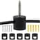 RTNLIT Swag Hook for Chandelier Ceiling Lights Cable, Lamp Hook for Fabric Electrical Cord Cable Hanging Pendant Lighting Fixtures(Black, Pack of 5